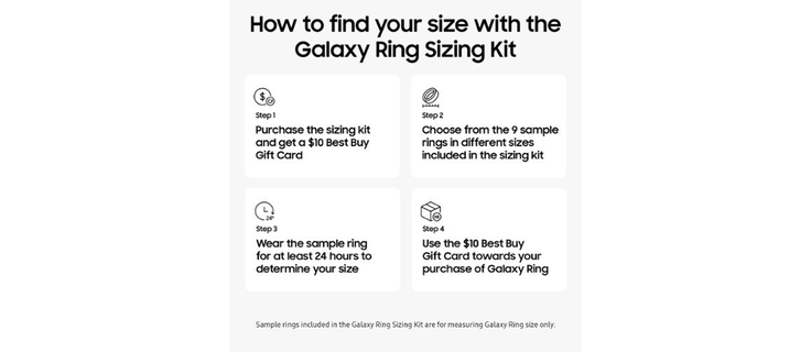 Samsung Galaxy Ring Sizing Kit where to buy online