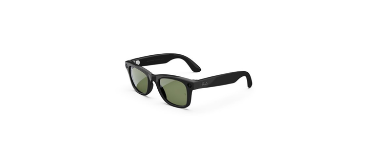 Ray-Ban Meta Wayfarer Large Smart Glasses With Meta Ai, Audio, Photo ...